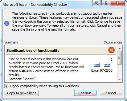 excel 2013 format for compatibility with mac